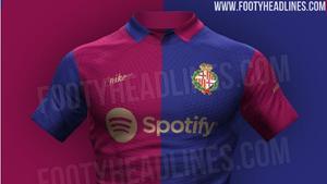 Así sería al nueva camiseta del Barça para su 125 aniversario