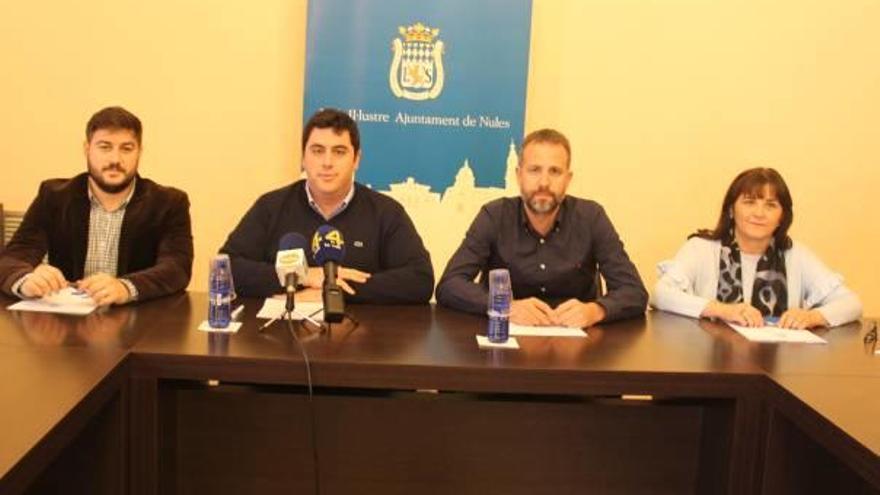 Adrián Sorribes, David García, Manuel Martínez y Carmen Navarro comparecieron ayer.