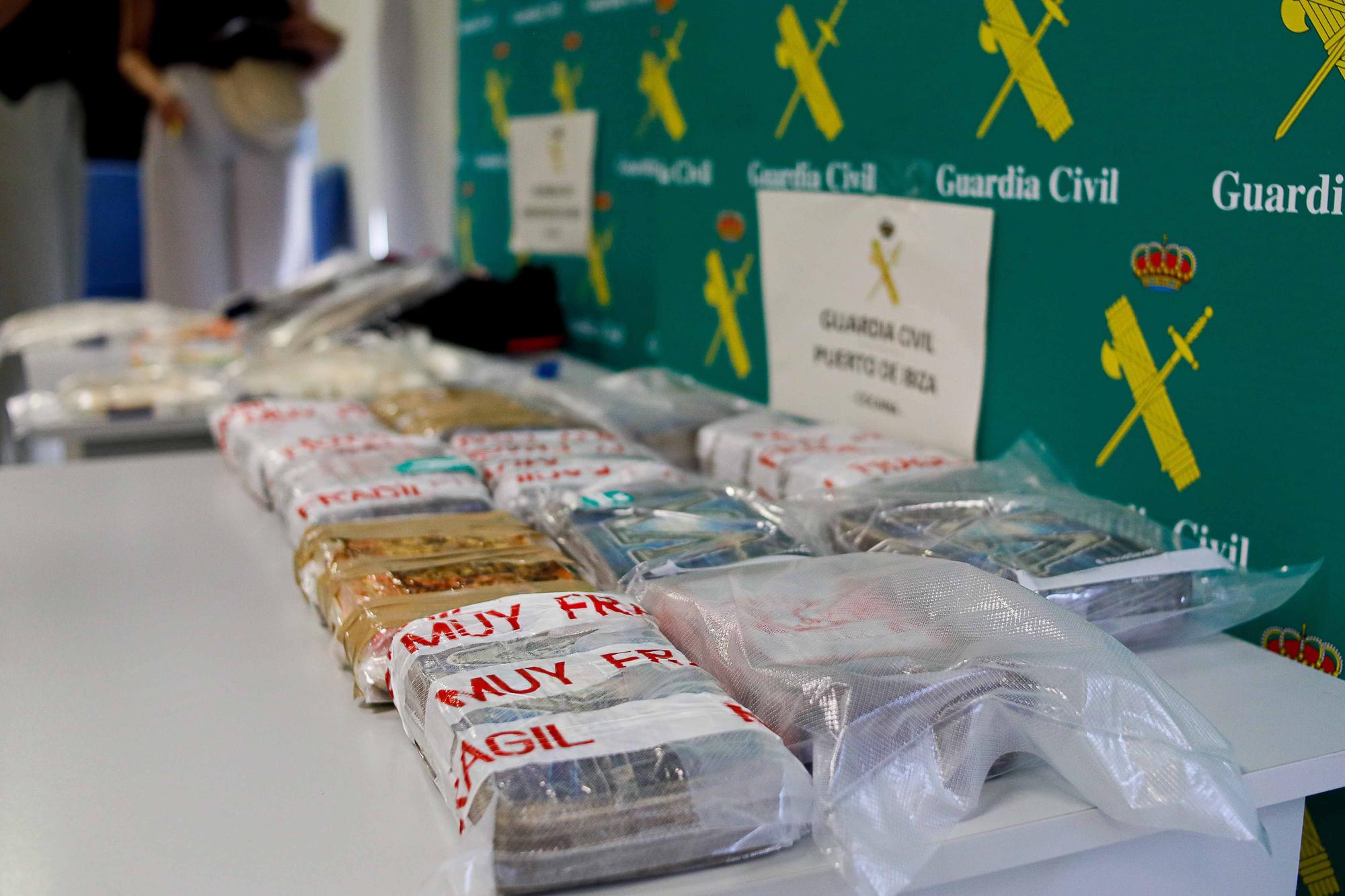 La Guardia Civil intercepta 16 kilos de cocaína en Ibiza en dos incautaciones