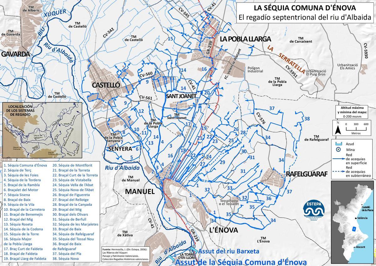 La Séquia Comuna d'Énova.
