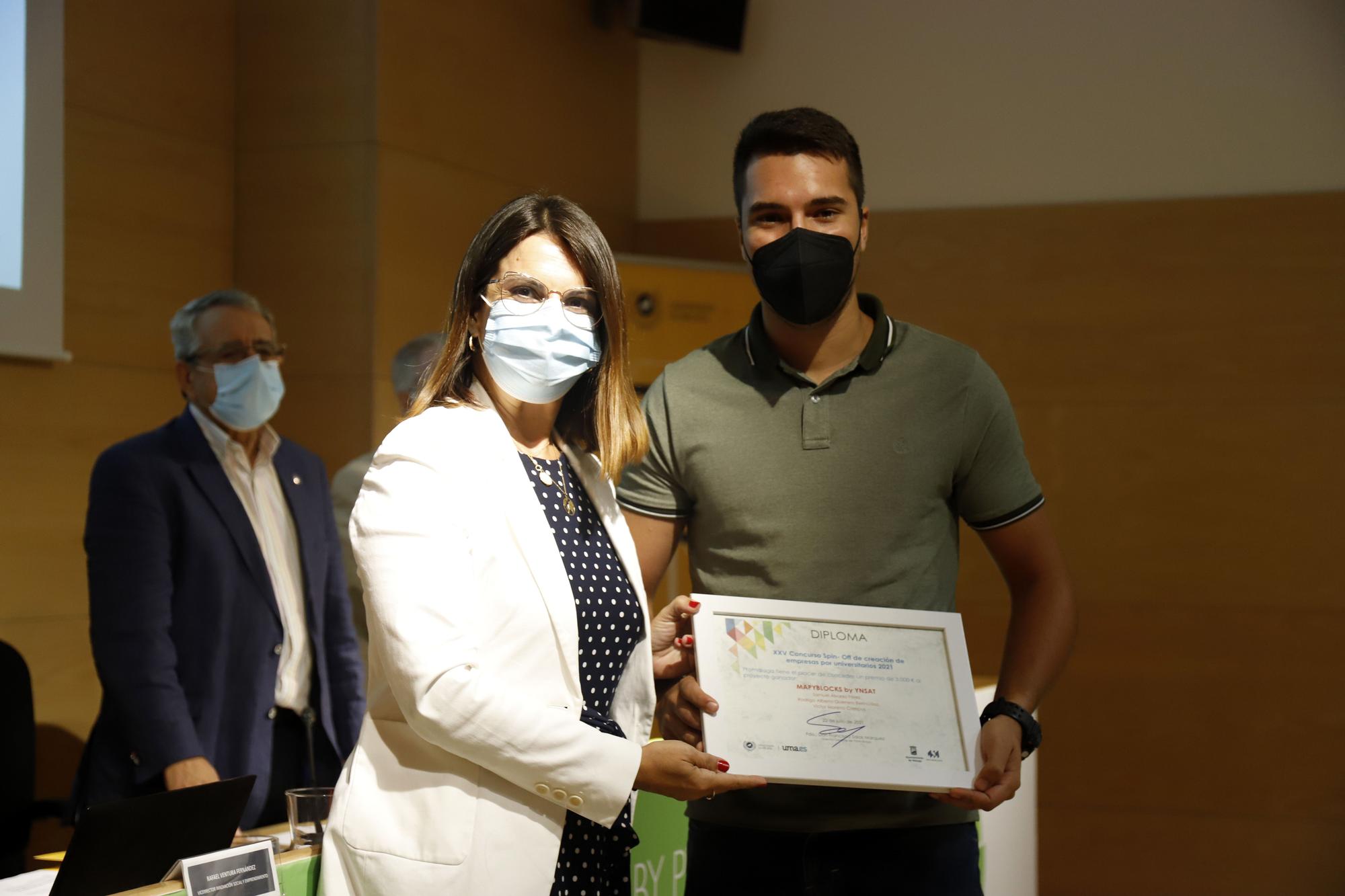 Entrega de los premios Spin-Off de la Universidad de Málaga