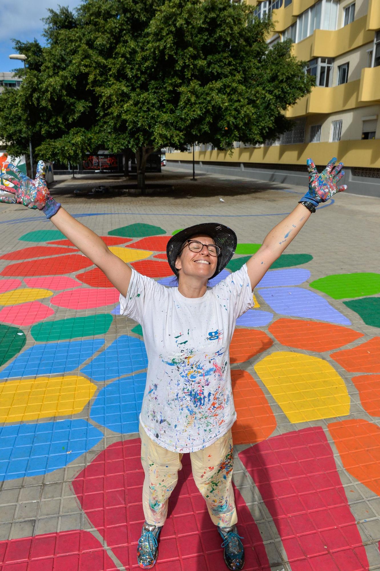 Mural en Luis Doreste Silva