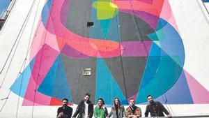 Una obra replicada en una fachada de Madrid, que Obilum Art venderá en formato NFT