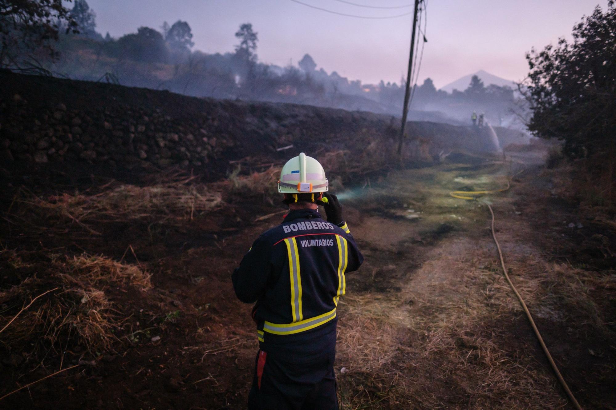 Incendio en La Orotava