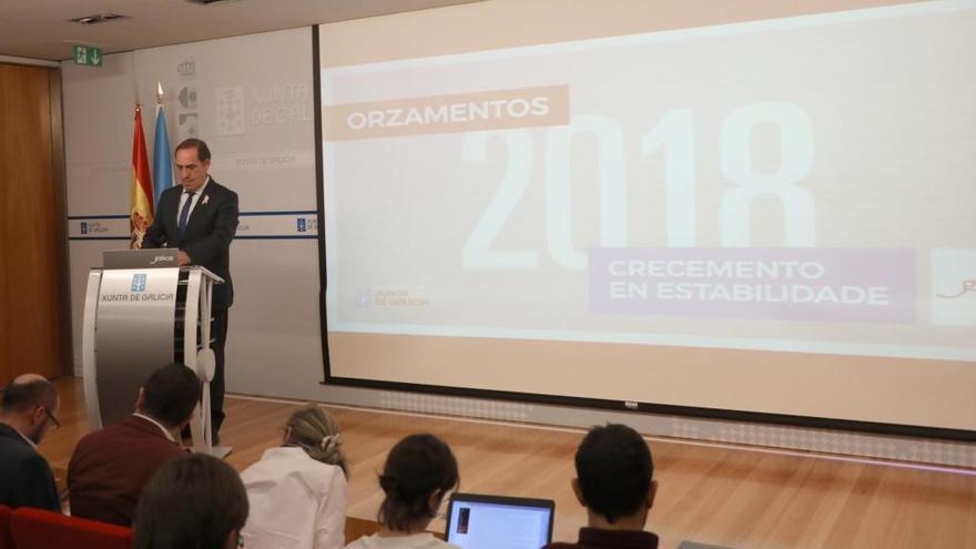 Valeriano Martínez presenta los presupuestos de 2018 en Galicia // Xoan Alvarez