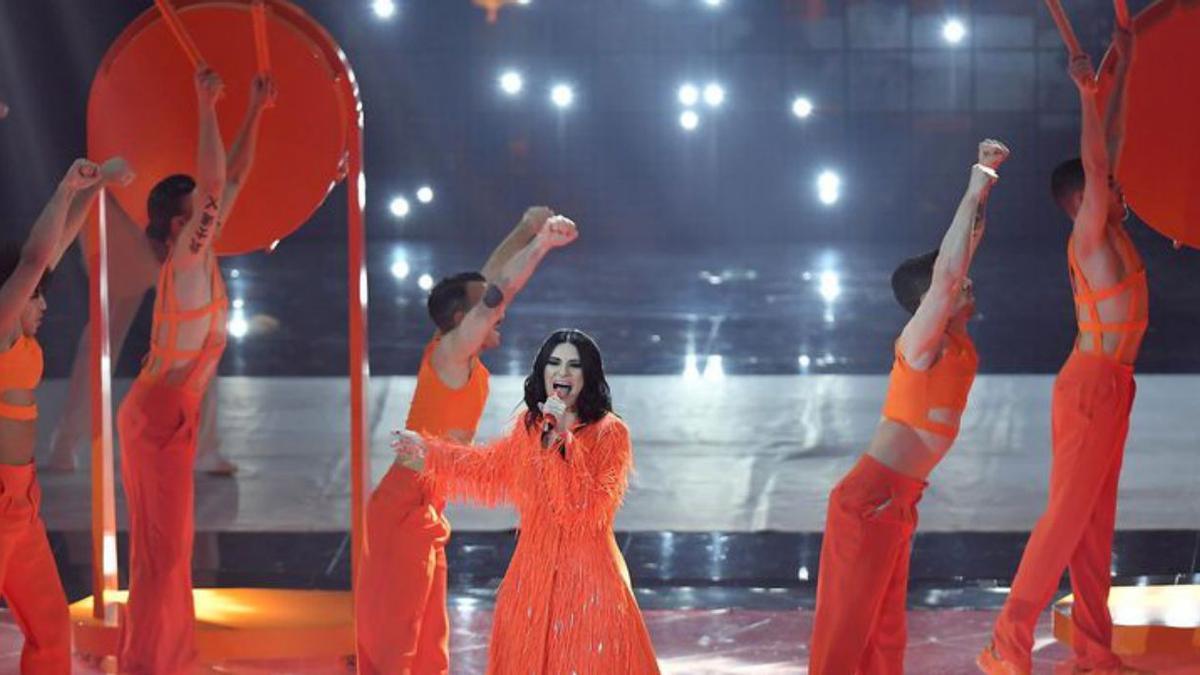 Laura Pausini,en el festival de Eurovisión 2022.  | // ALESSANDRO DI MARCO