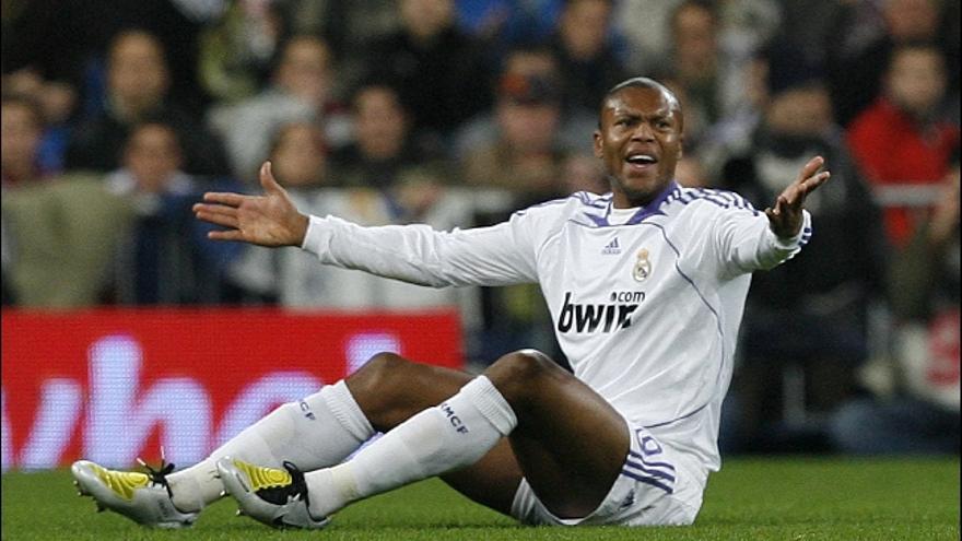 El jugador del Real Madrid, Julio Baptista.