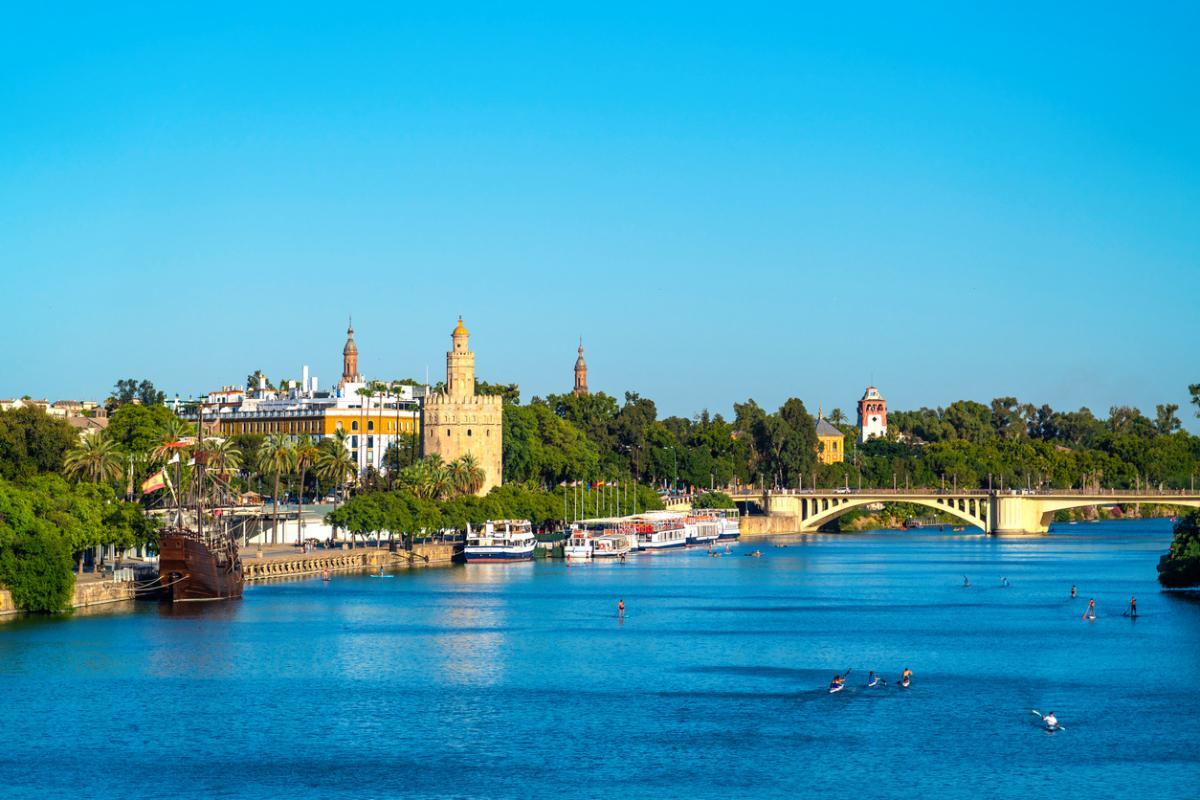 El río Guadalquivir en Sevilla