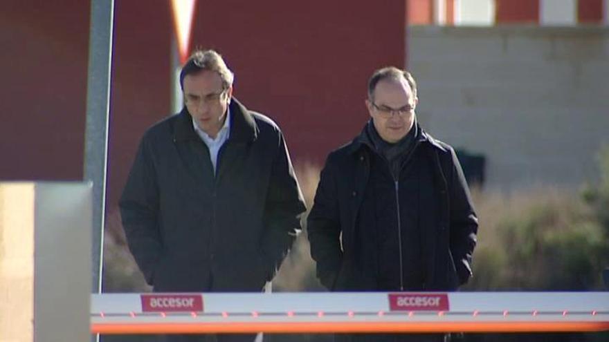 Jordi Turull y Josep Rull visitan a Junqueras y a Forn en Estremera