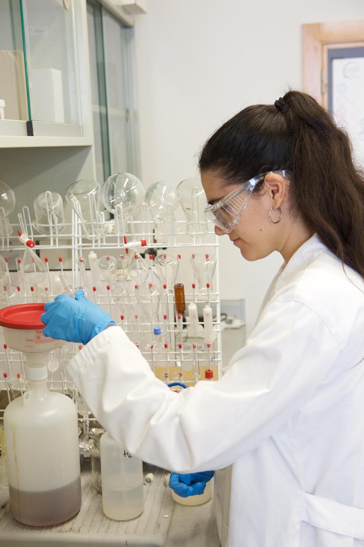 Imagen del trabajo en el laboratorio.