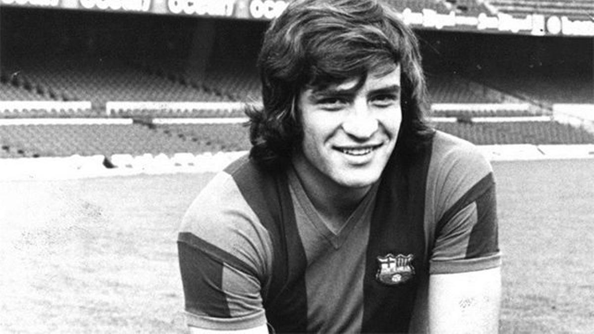 Heredia marcó el 2-0 en un derbi contra el Espanyol en 1975
