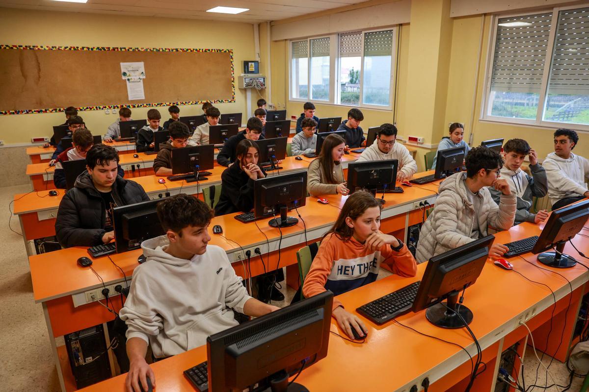 Alumnos durante una de las sesiones del torneo.