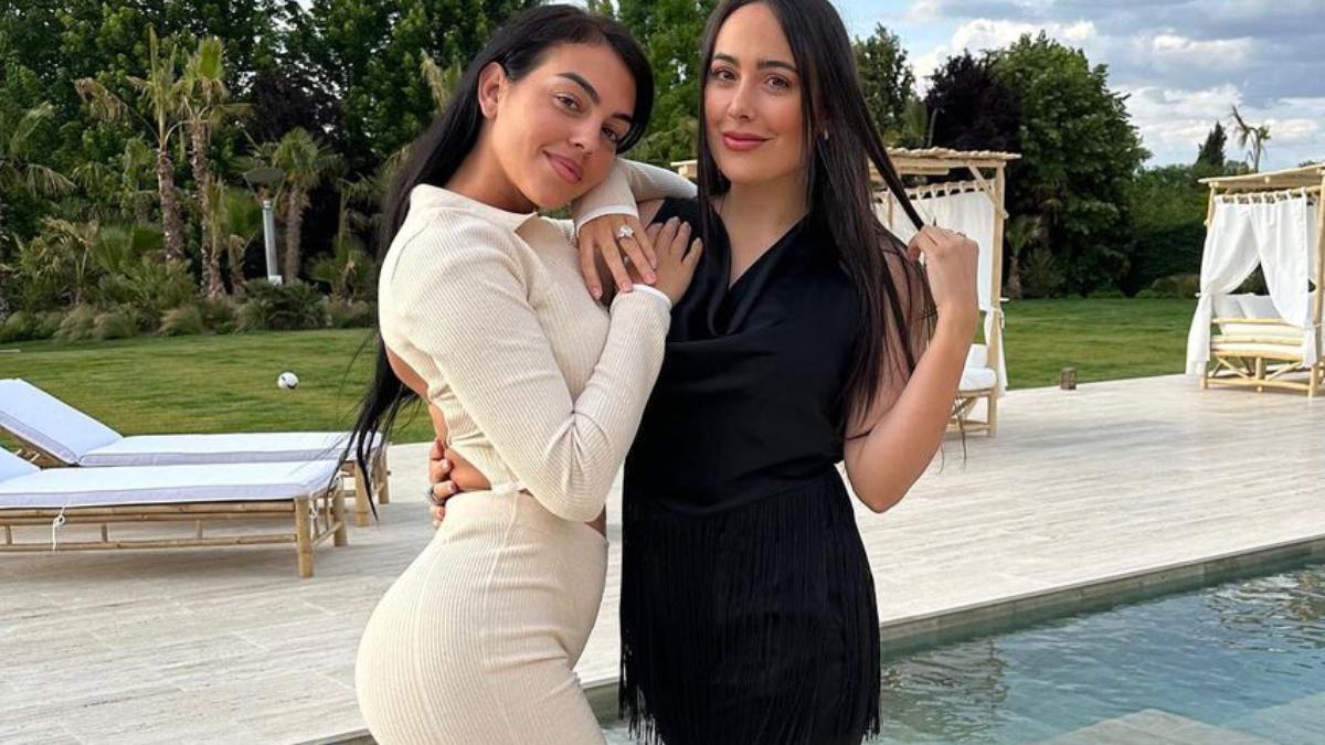 Georgina Rodríguez celebrando el cumpleaños de su hermana, Ivana Rodríguez.