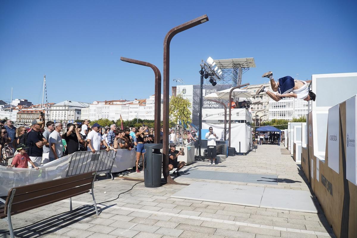 Finales de Freestyle de parkour de GRAVITEO A Coruña Xacobeo