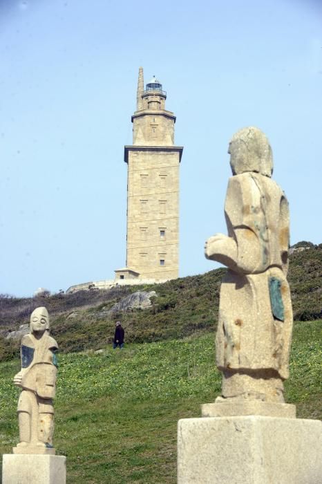 Esculturas del parque de la Torre pierden piezas