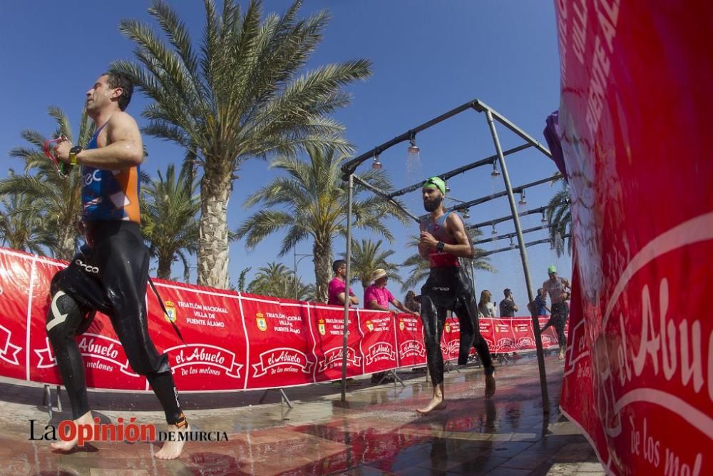 Salida del Triatlón Villa de Fuente Álamo