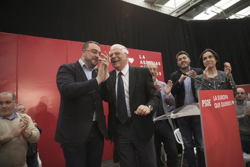 Mitin de Borrell y Barbón en Oviedo