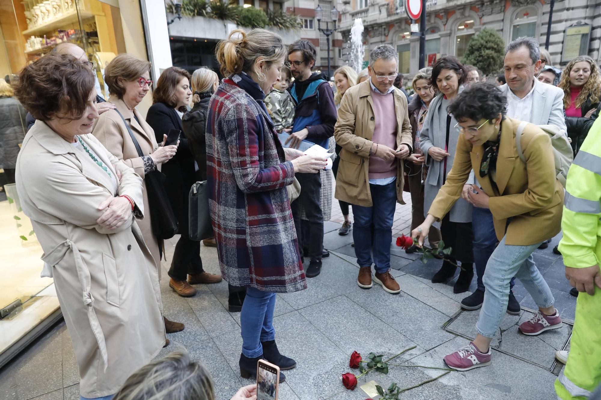 El homenaje a la víctima del nazismo Isidro Álvarez, en imágenes