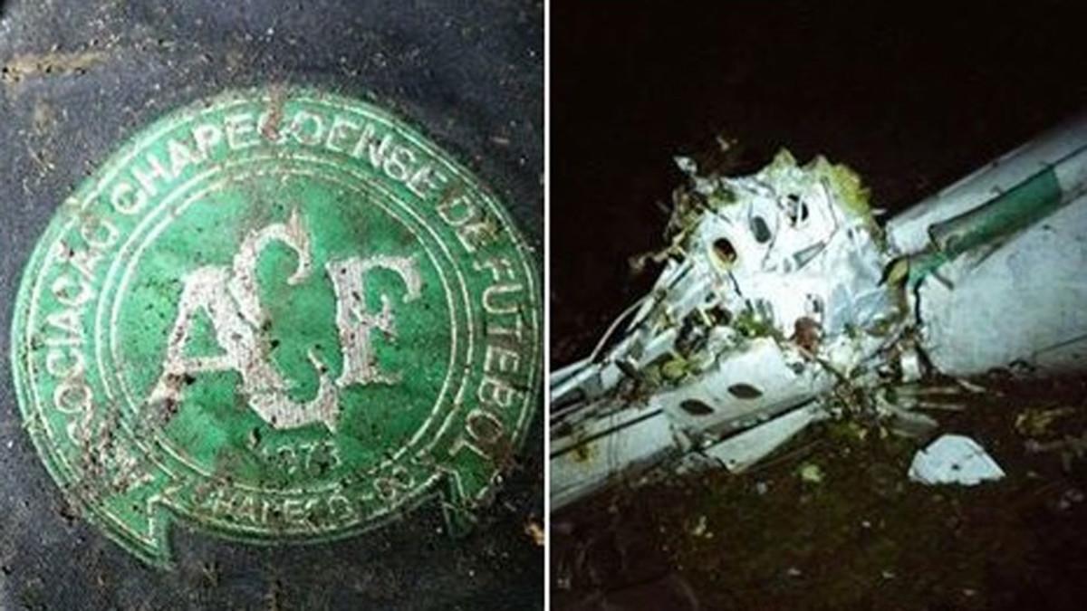 El avión quedó destrozado