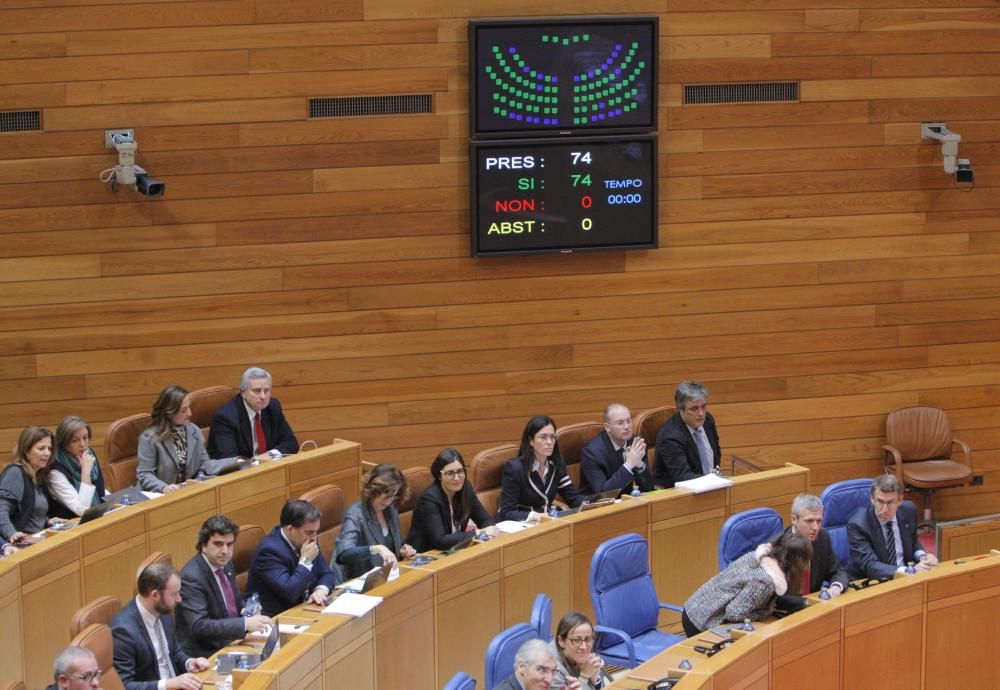 Pleno en el Parlamento de Galicia