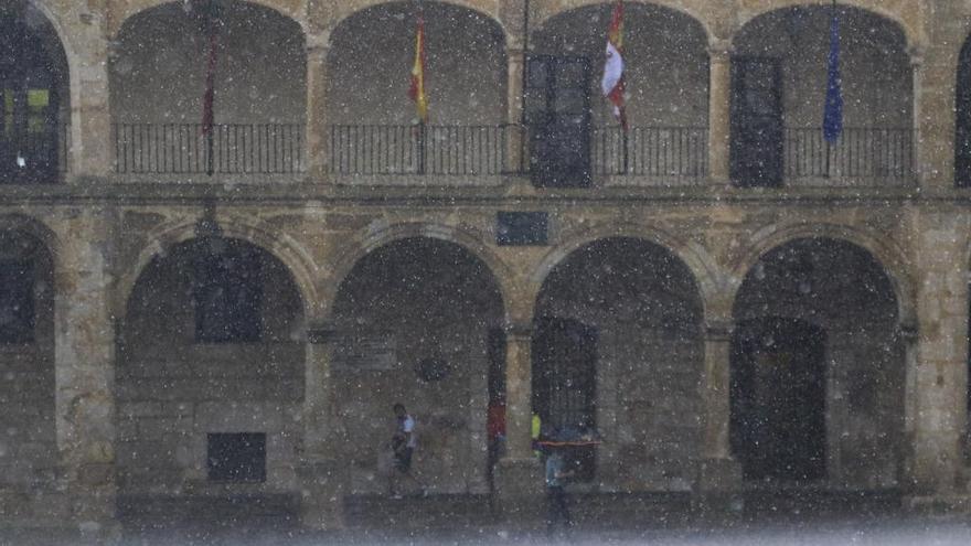 Día de lluvia en Zamora.