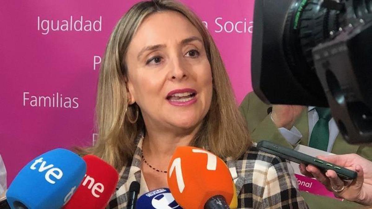 La consejera de Política Social, Familias e Igualdad, Conchita Ruiz, este martes.