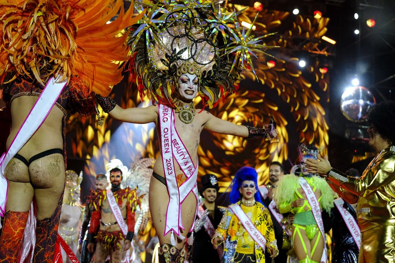 Shíky, drag Queen del Carnaval de Las Palmas de Gran Canaria 2023: coronación y actuación final