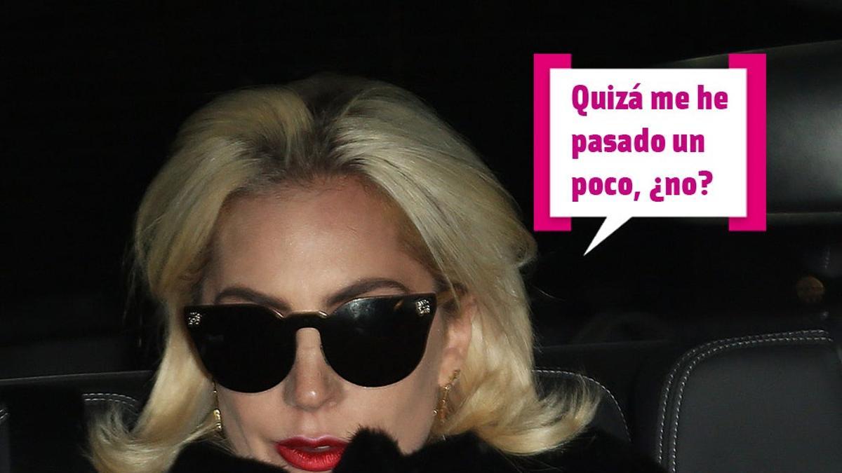 Lady Gaga sale de cena ¿informal?