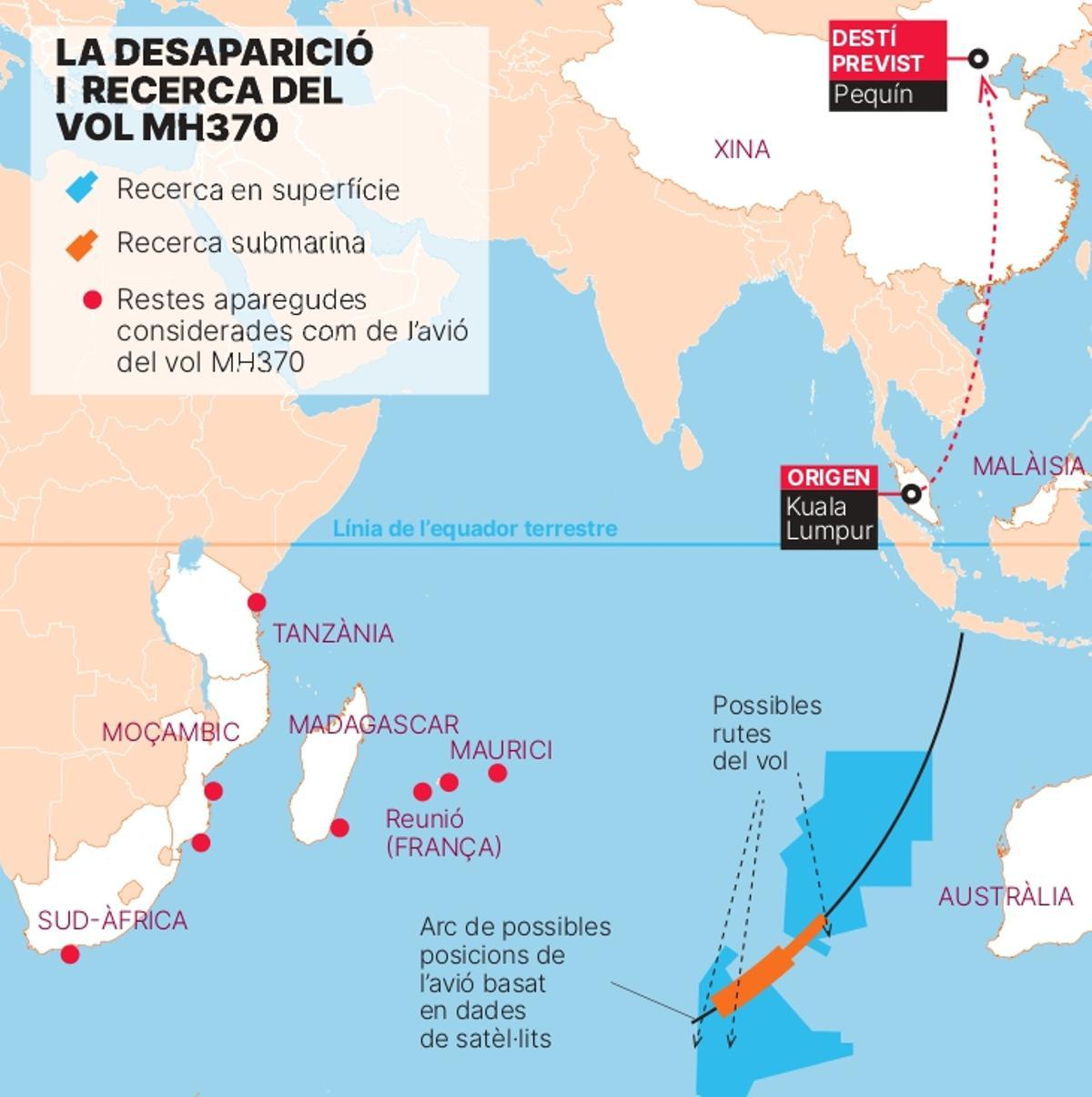 La desaparició i cerca de l'avió