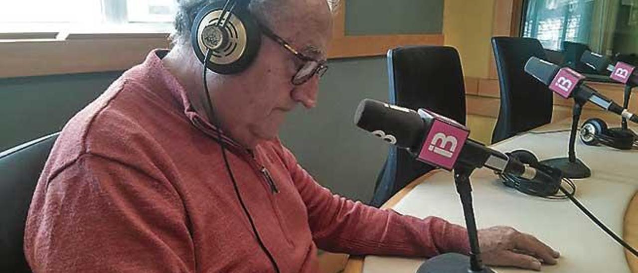 Pere Morey durant el programa de rÃ dio La ruta d&#039;Orfeu.