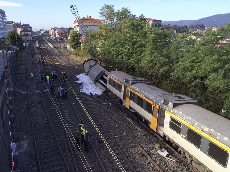 El tren Vigo-Oporto descarrila en O Porriño