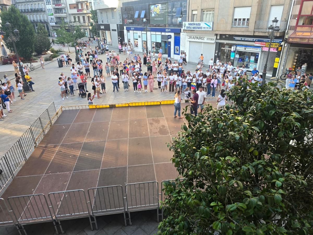 Un momento de la concentración.