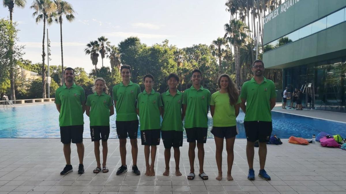 Representación cornellanense en los campeonatos de España Alevín, Infantil y Júnior de Natación