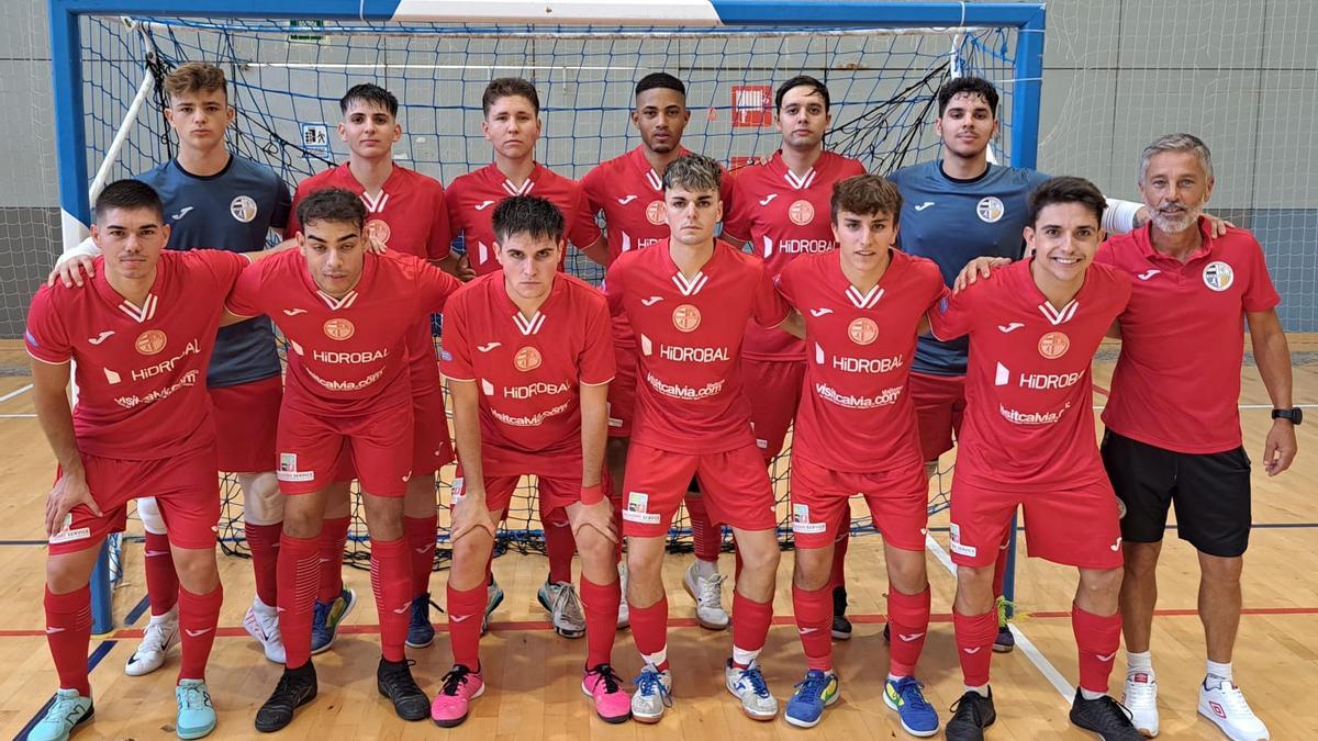 Conjunto del ETB Calvià de fútbol sañaba que hoy debuta en Galatzó.