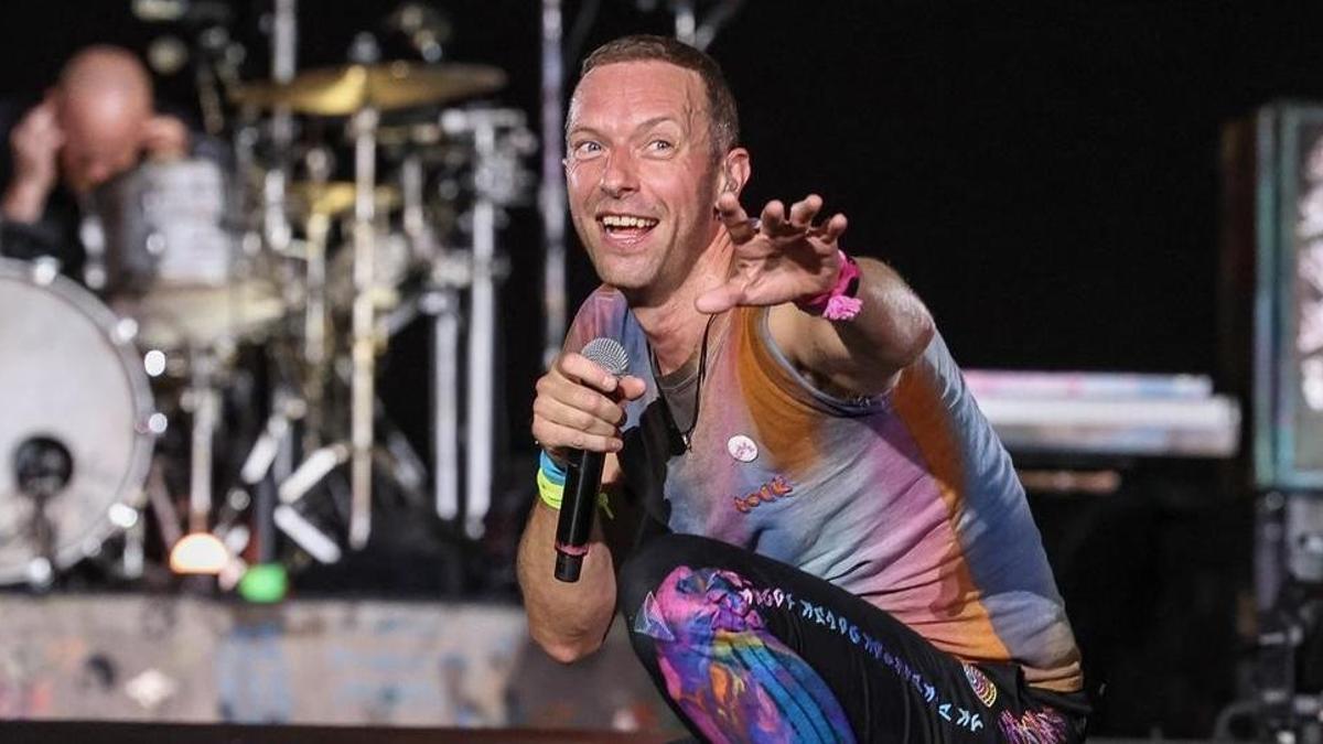 Chris Martin en un concierto.