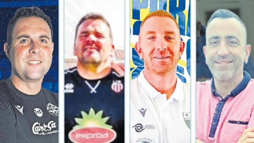 Cuatro entrenadores y un destino: subir a Segunda Federación