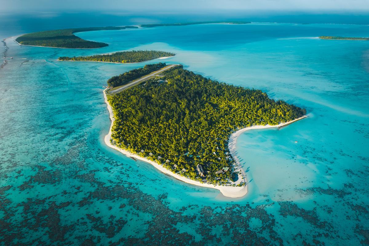 La isla del hotel The Brando