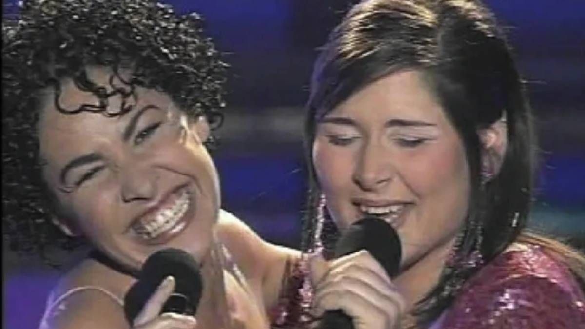 Nina y Rosa López, la ganadora de la primera edición de 'Operación Triunfo'.