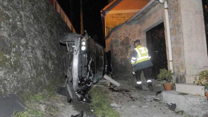 Fallece un vecino de Ponte Caldelas tras caer su coche por un desnivel