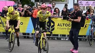 Un gran Vingegaard reina en solitario en Blockhaus y Eulalio mantiene la maglia rosa