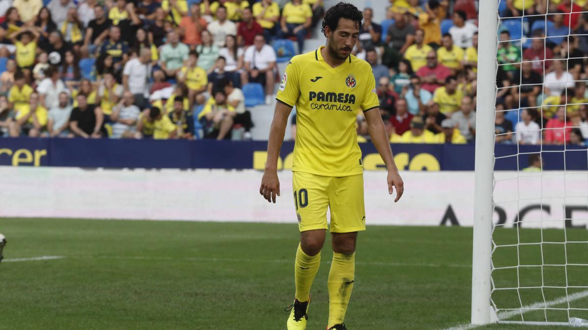 Parejo durante el duelo contra el Villarreal