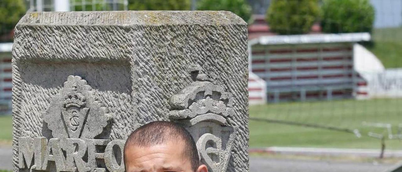 André Sousa, en la Escuela de Fútbol de Mareo.