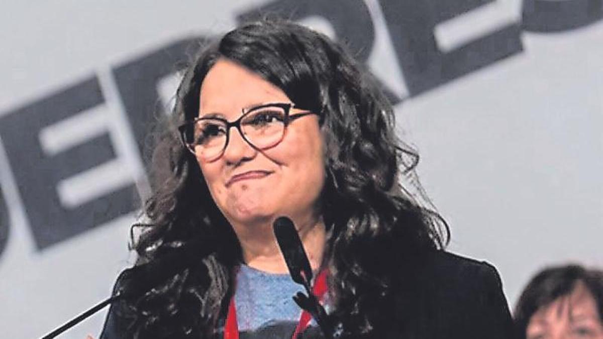 Mónica Oltra, en el anuncio de su regreso.