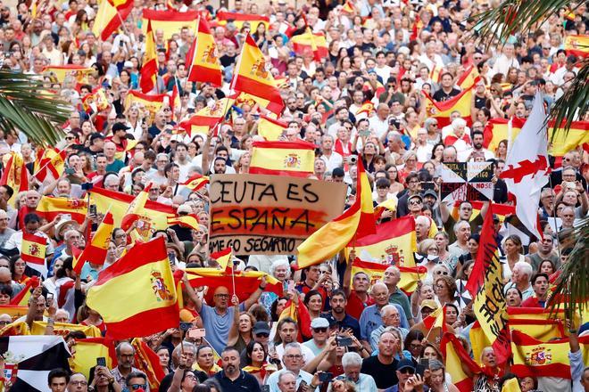 Manifestación en València en apoyo a Ceuta