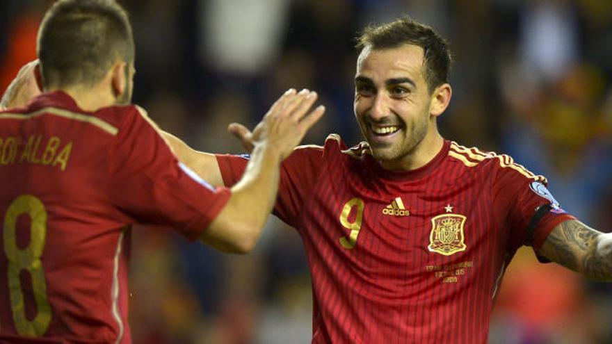 Los goles de Paco Alcácer con España