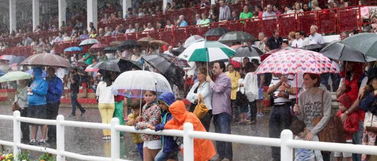 Lluvia en el hípico el pasado día 31 de agosto.