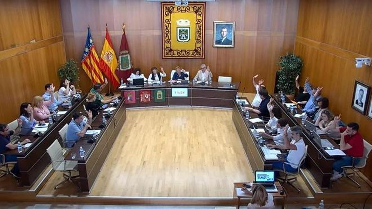 Imagen de un pleno del Ayuntamiento de Calp.