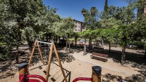 La zona de juegos infantiles de los Jardins de Massana.