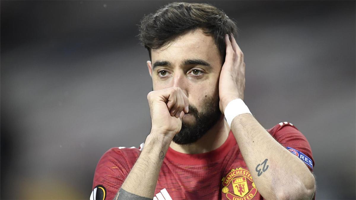 El doblete de Bruno Fernandes ante la Roma