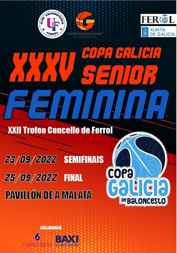 Cartel de la copa Galicia sénior femenina.